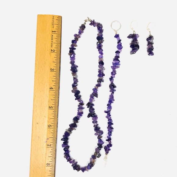 Amethyst beaded 3 piece set - Picture 7 of 8